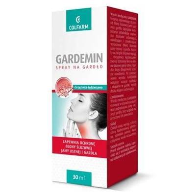 Colfarm Gardemin Spray Gardło Osłania Nawilża Tworzy Ochronny Film 30ML