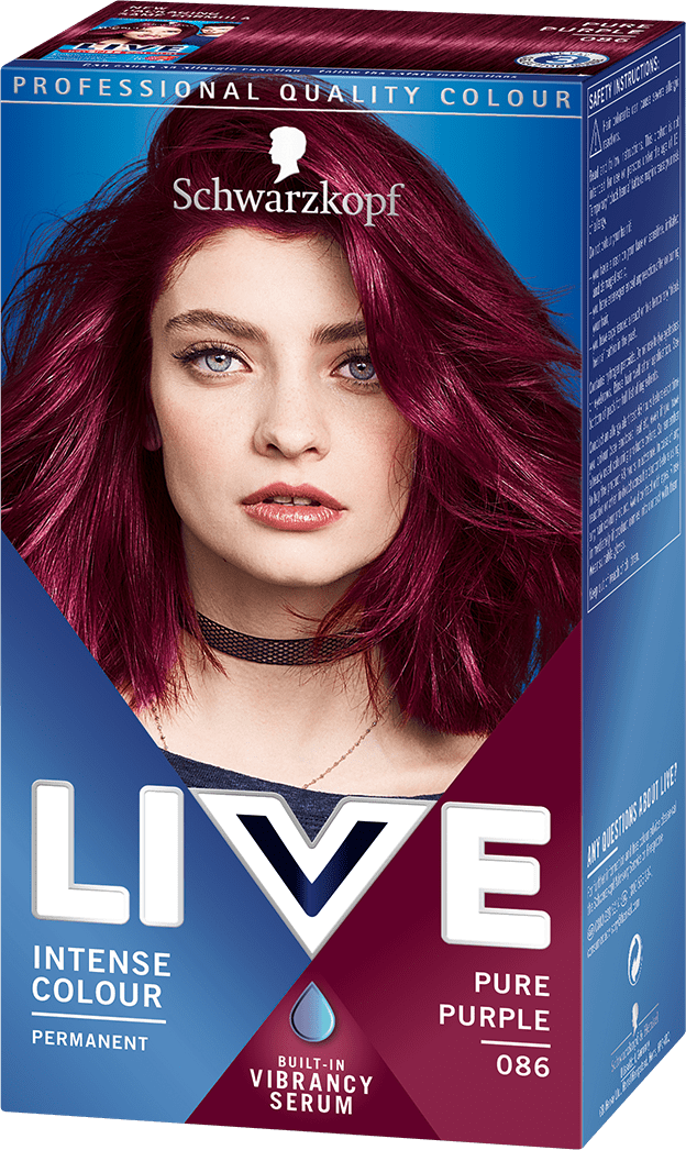 Live purple clearance hair dye