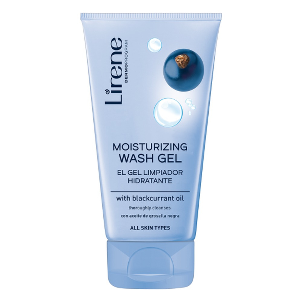 Lirene Moisturizing Face Wash Gel with Blackcurrant Oil 150ml