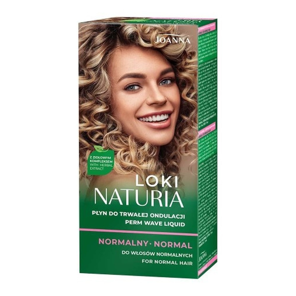 Joanna Naturia Perm Liquid and Fixer for Normal Hair Natural Waves Permanent Ondulation with Herbal Complex 2x75ml