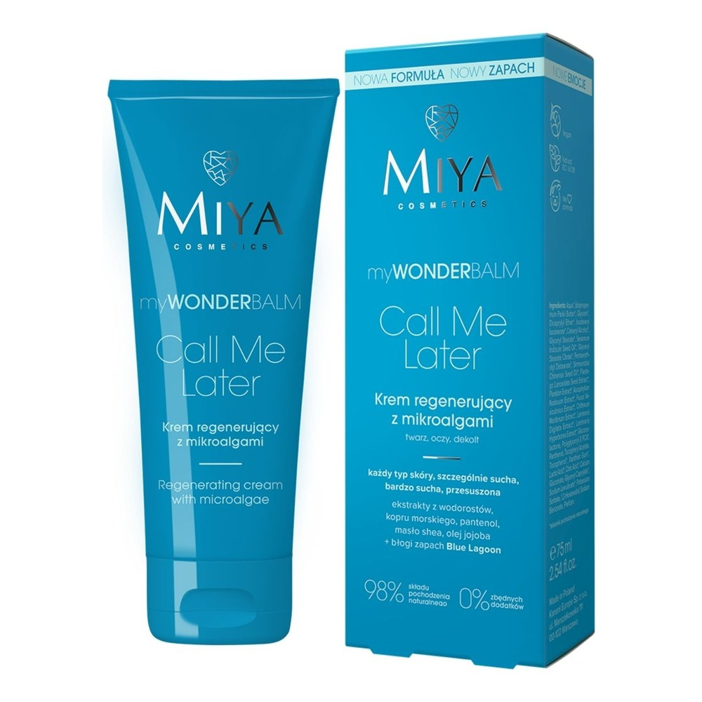 Miya myWONDERbalm Call Me Later Regenerating Cream with Microalgae 75ml