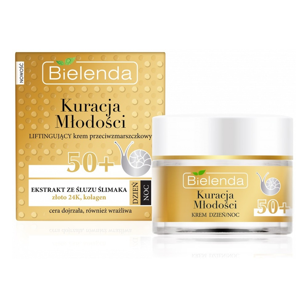 Bielenda Youth Treatment Moisturizing Anti-wrinkle Cream Snail Slime 50+ 50ml