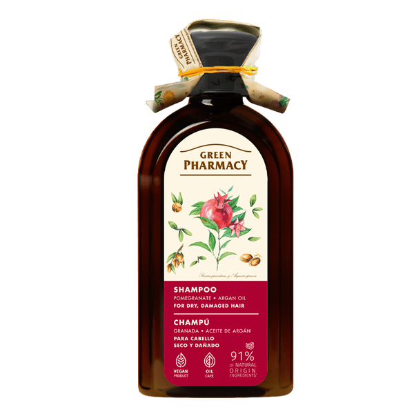 Green Pharmacy Shampoo for Dry and Brittle Hair Argan Oil and Pomegranate 350ml