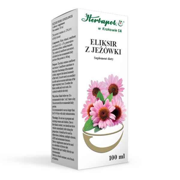 Herbapol Elixir Echinacea for Cold and Immune System Support 100ml Best Before 30.11.26