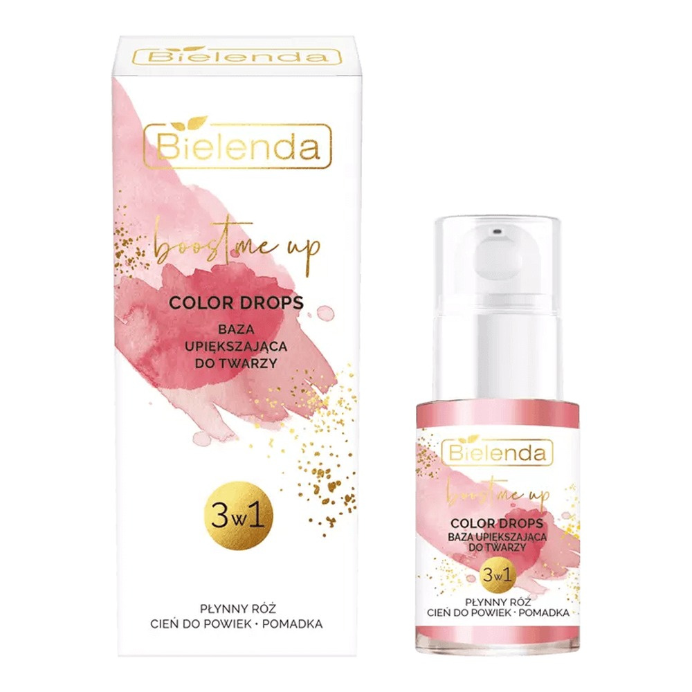 Bielenda Boost Me Up Color Drops Beautifying Face Base 3in1 15ml Best Before 31.10.26