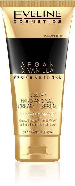 Eveline ARGAN & VANILLA PROFESSIONAL LUXURY HAND AND NAIL CREAM-SERUM 100ML