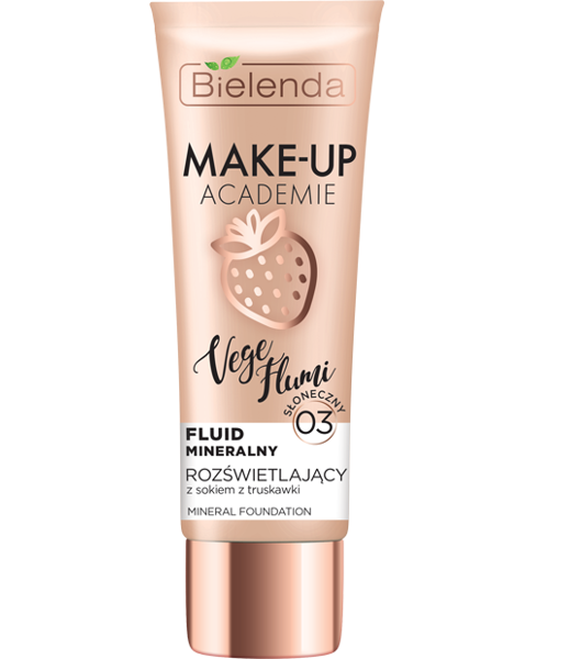  Bielenda Make-Up Academie Vege Flumi Illuminating Mineral Fluid No. 03 Sunny Beige 30g