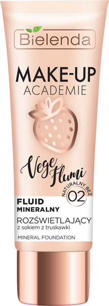 Bielenda Make-Up Academie Vege Flumi Illuminating Mineral Fluid No. 02 Natural Beige 30g