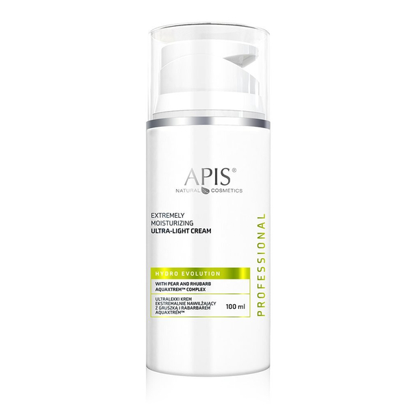 Apis Professional Hydro Evolution Ultra-light Extremely Moisturizing Cream with Pear and Rhubarb AQUAXTREM™ for Dehydrated Skin 100ml