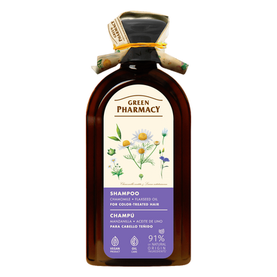 Green Pharmacy Shampoo for Weak and Damaged Hair with Chamomile Extract and Linseed Oil 350ml