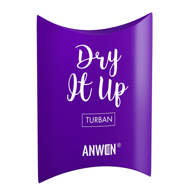 Anwen Turban Dry It Up Night Treatment for Hair Care Purple Color 1 Piece
