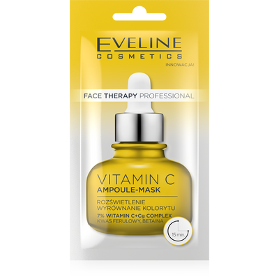 Eveline Face Therapy Professional Ampoule-Mask Vitamin C Illuminating Cream Mask for Gray Skin 8ml