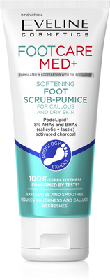 Eveline Foot Care Med+ Softening Foot Scrub-Pumice for Callous and Dry Skin 100ml