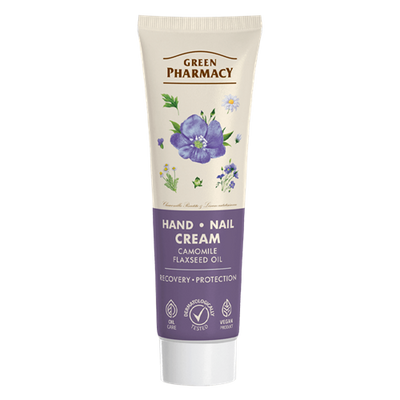 Green Pharmacy Regenerating Hand and Nail Cream Chamomile and Linseed Oil 100ml