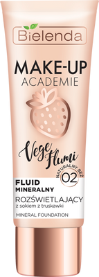 Bielenda Make-Up Academie Vege Flumi Illuminating Mineral Fluid No. 02 Natural Beige 30g