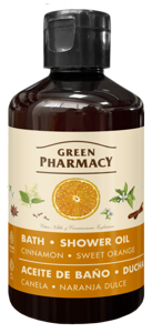 Green Pharmacy Bath and Shower Oil Cinnamon and Sweet Orange 250ml