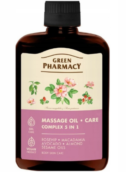 Green Pharmacy Massage Oil 5in1 Natural Regeneration and Moisturizing 200ml