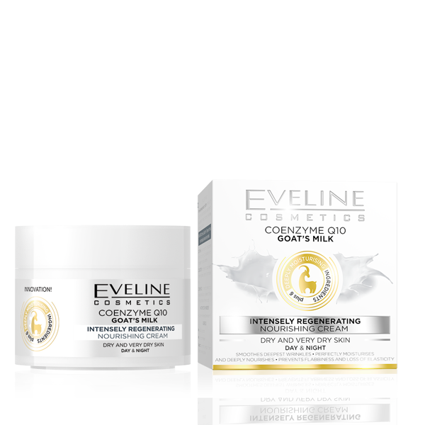 Eveline Coenzyme Q10 Goat's Milk Nourishing Regenerating Day/Night Cream 50ml
