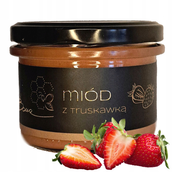 Bona Multiflower Honey with Strawberry Natural Delicious Flavor 245g