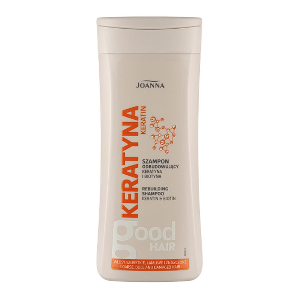 Joanna Keratin Rebuilding and Regenerating Shampoo for Brittle and Damaged Hair 200ml