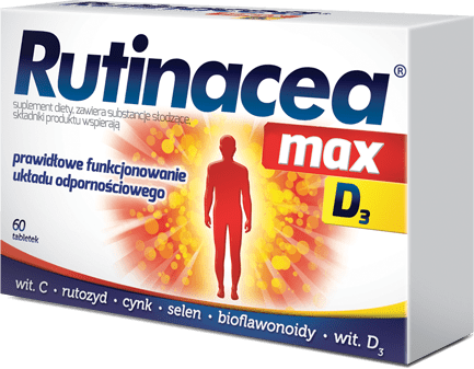 Aflofarm Rutinacea Max D3 Vitamin C, D3, Zinc & Selenium 60 Tablets