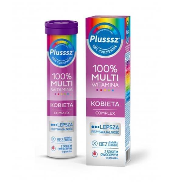 Polski Lek S.A. Plusssz 100% Multivitamin Woman Horsetail + Guggul 20 Effervescent Tablets