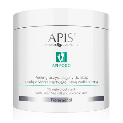 Apis Professional Api Podo Cleansing Foot Scrub with Dead Sea Salt and Volcanic Lava 700g