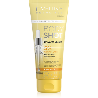 Eveline Therapy Professional Body Shot Illuminating Balm-Serum 5% Vitamin C and Cg Complex for Day and Night 200ml