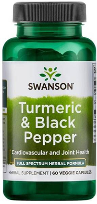 Swanson Turmeric & Black Pepper 60 Vcapsules