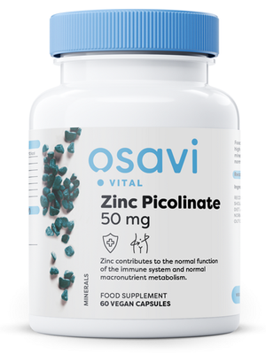 Osavi Zinc Picolinate 50mg 60 vegan caps for skin and hair