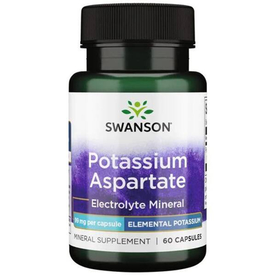 Swanson Potassium Aspartate 99mg 60 Capsules