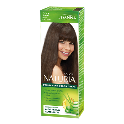 Joanna Naturia Permanent Hair Color Paint Care Shine No.222 Wild Chestnut 100ml
