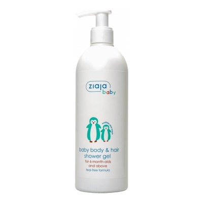 Ziaja Baby Mild 2in1 Body and Hair Wash Gel for Children and Babies over 6 Months Old 400ml