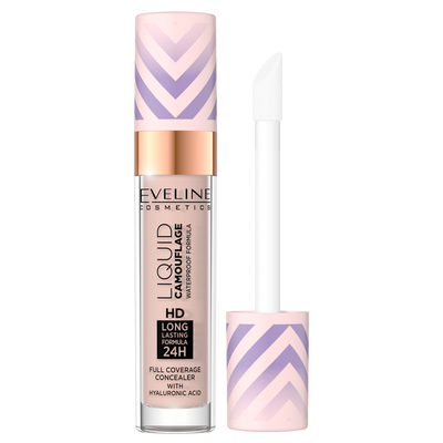Eveline Liquid Camouflage Waterproof Concealer with Hyaluronic Acid No.03 Soft Natural 7.5ml