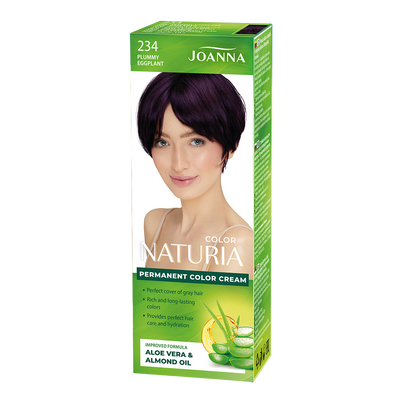 Joanna Naturia Permanent Hair Color Paint Care Shine Day No, 234 Plummy Eggplant 100ml