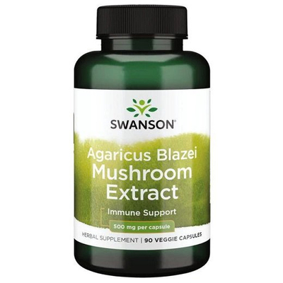 Swanson Agaricus Blazei Mushroom Extract 500mg 90 Vcapsules