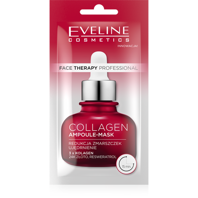 Eveline Face Therapy Professional Ampoule-Mask Collagen Firming Cream Mask for Mature and Tired Skin 8ml