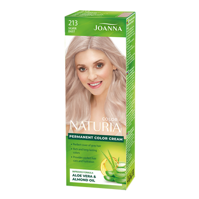 Joanna Naturia Permanent Hair Color Paint Care Shine No. 213 Silver Dust 100ml