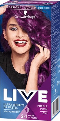 Schwarzkopf Live Ultra Brights Or Pastel Hair Colour Purple Punk 94