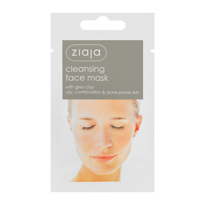 Ziaja Cleansing Mask with Gray Clay Mixed Greasy Acne Skin Vegan 7ml