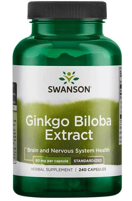 Swanson Ginkgo Biloba Extract 60mg 240 Capsules