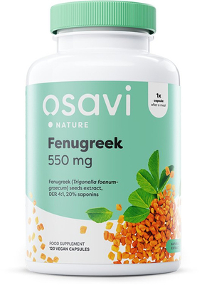 Osavi Fenugreek 550 mg 120 vcaps for blood glucose support