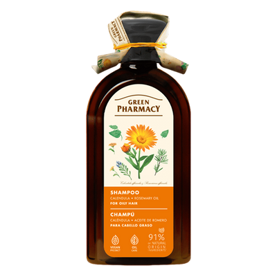 Green Pharmacy Shampoo for Oily Hair Calendula and Rosemary Oil 350ml