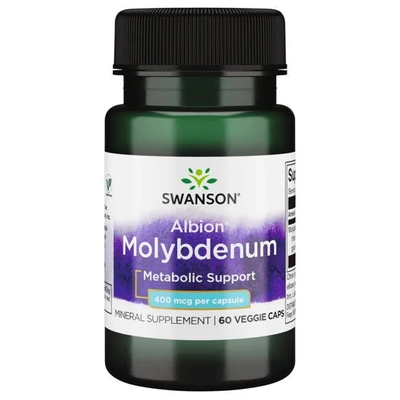 Swanson Albion Molybdenum 400mcg 60 Vcapsules