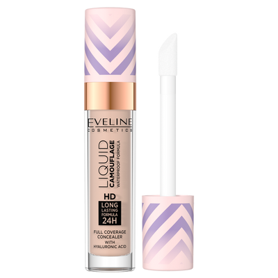 Eveline Liquid Camouflage Waterproof Concealer with Hyaluronic Acid No.05 Light Sand 7.5ml