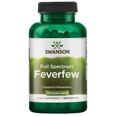 Swanson Full Spectrum Feverfew 380mg 100 Capsules