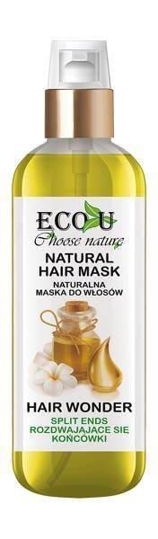 Eco U Natural Oils Hair Regenerating Mask with Vitamins for Split Ends 125ml