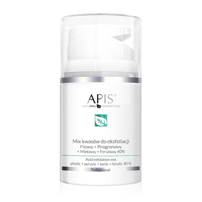 Apis Professional 40% Acid Exfoliating Blend Phytic Ferulic Lactic-Pyruvic Acid 50ml