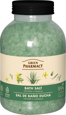 Green Pharmacy Bath Salt Vetiver and Vanilla 1000g