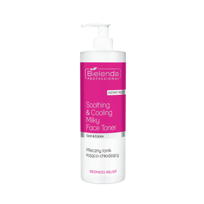 Bielenda Professional Redness Relief Milk Soothing - Cooling Tonic for Capillary Skin 500ml